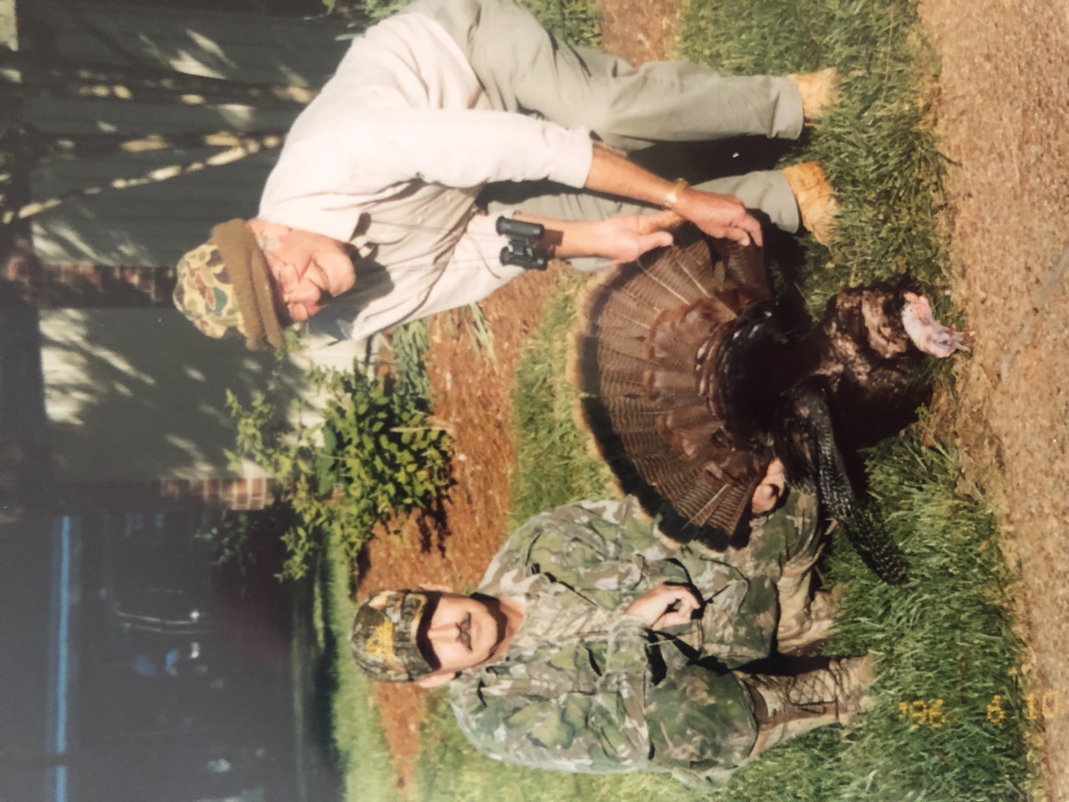 This is when I took my Uncle Tom turkey hunting back in 2005. This was his first and as far as I know only turkey. RIP Uncle Tom